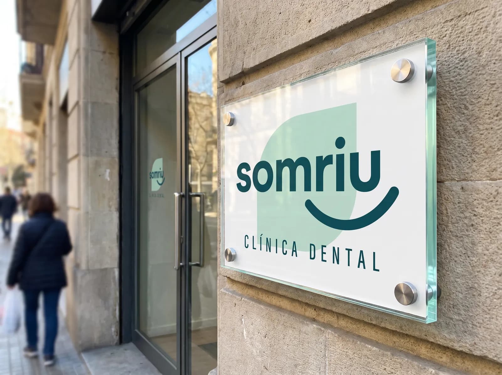 Exemple instal·lat amb la gràfica d’una clínica dental fictícia