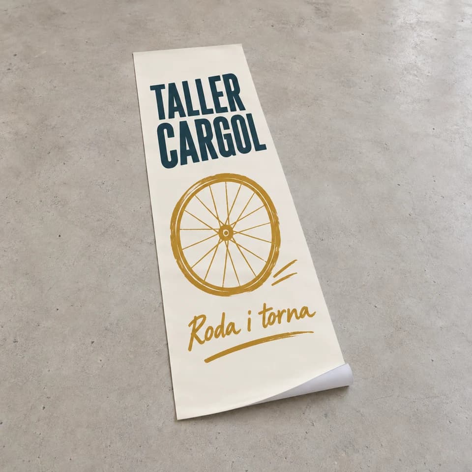 Gráfica de recambio para roll-up. Otro diseño para renovar un roll-up existente.